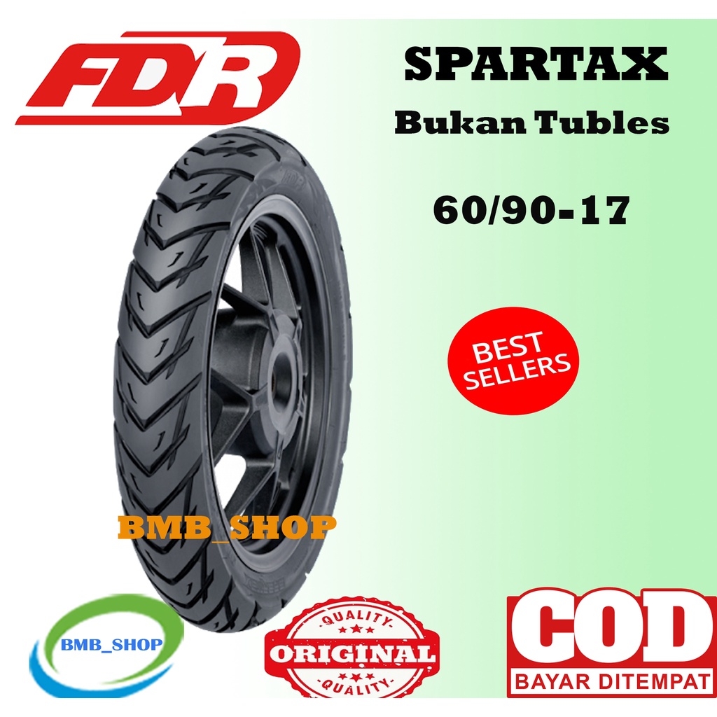 Ban FDR Spartax 60/90 ring 17 Tubetype bukan Tubeless Original Ban Kecil bebek