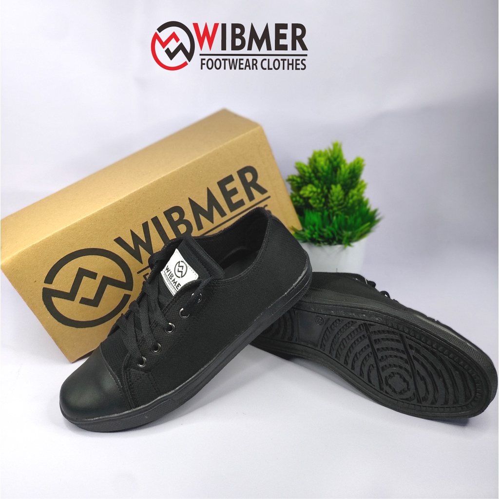 SEPATU SEKOLAH / SEPATU HITAM MURAH /  SEPATU SNEAKER HITAM POLOS / SEPATU HITAM PENDEK