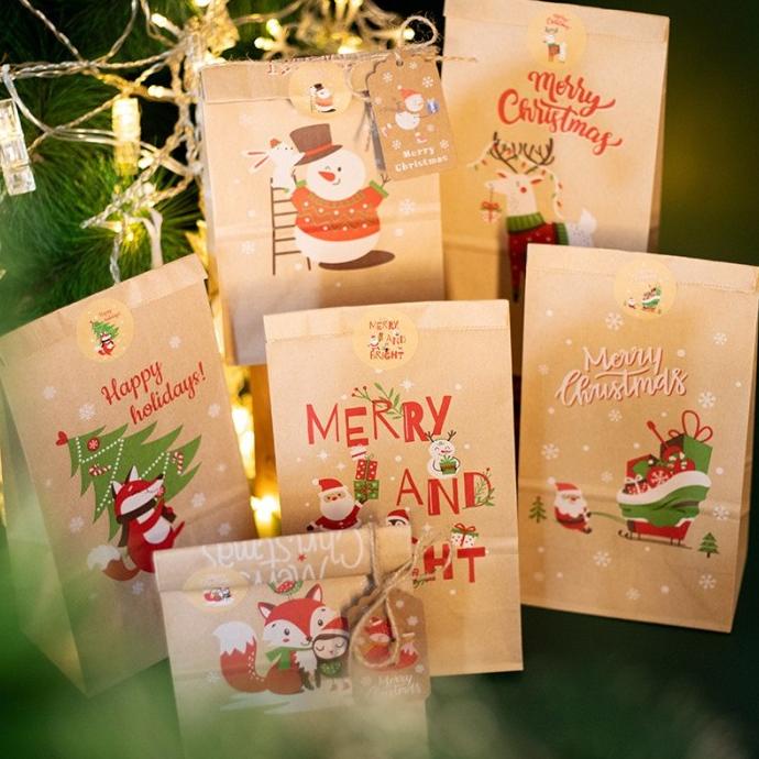 

CHRISTMAS PAPER BAG SET 24 PCS/ GOODIE BAG CHRISTMAS NATAL RTGR66546R