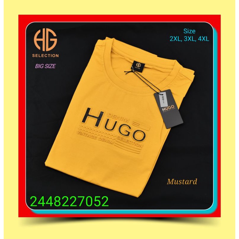 Kaos Oblong Big Size Jumbo Hugo Selection 2448227052