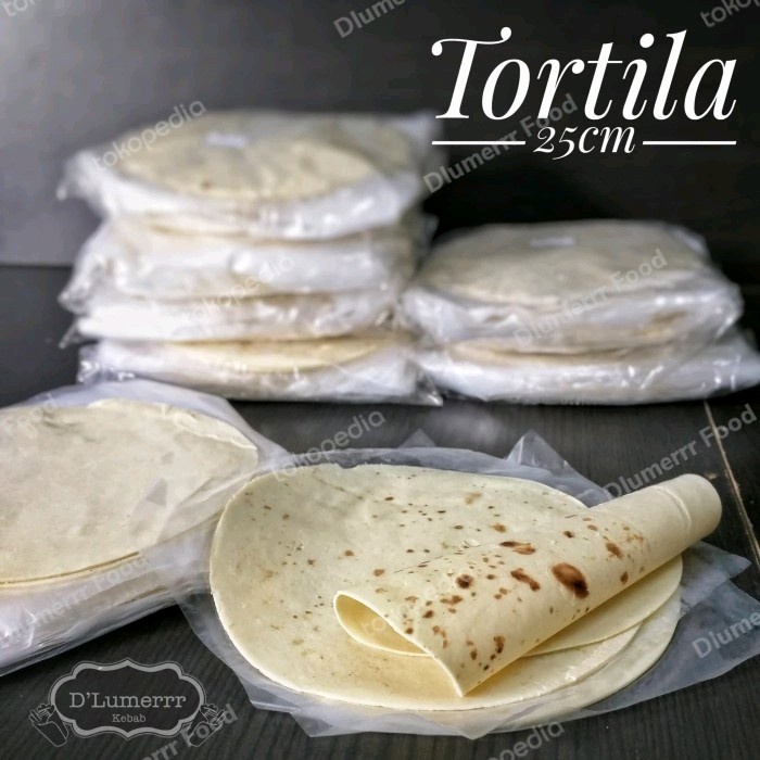 

Tortila Kulit Kebab 25cm (isi 20pcs)