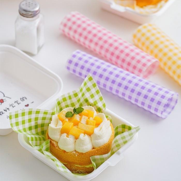 Food Paper Motif Kotak Kertas Alas Korea Bento Cake Alas Makanan