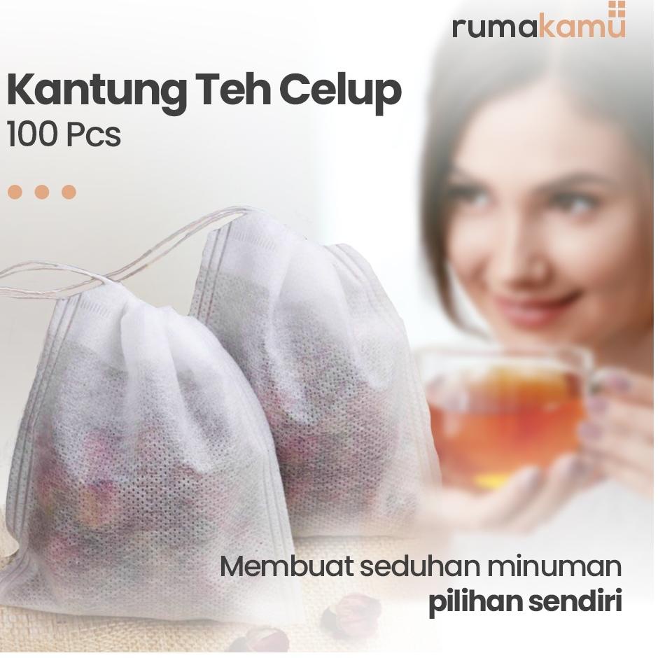 ✔️  Kantong Teh Celup Kosong 100 PCS Kantung Minuman Herbal