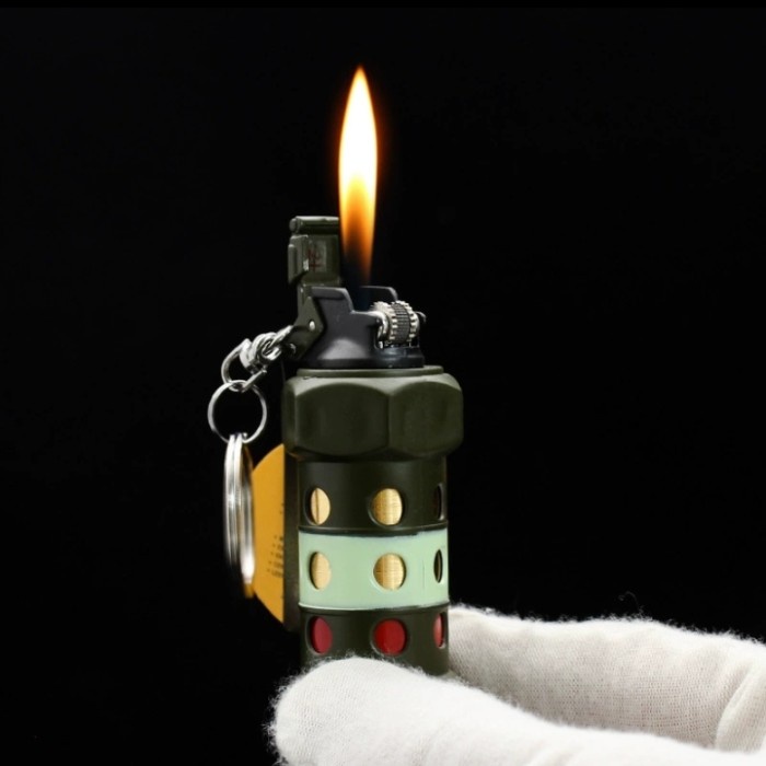 Korek Api Roda Api Gas Gantungan Kunci Granat 825 Zhong Long