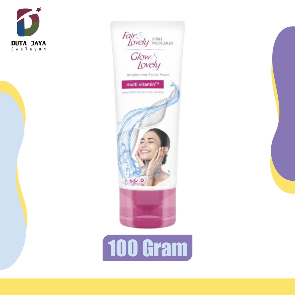 Fair &amp; Lovely Multivitamin Glow &amp; Lovely Facial Foam Sabun Cuci Muka 100 Gram