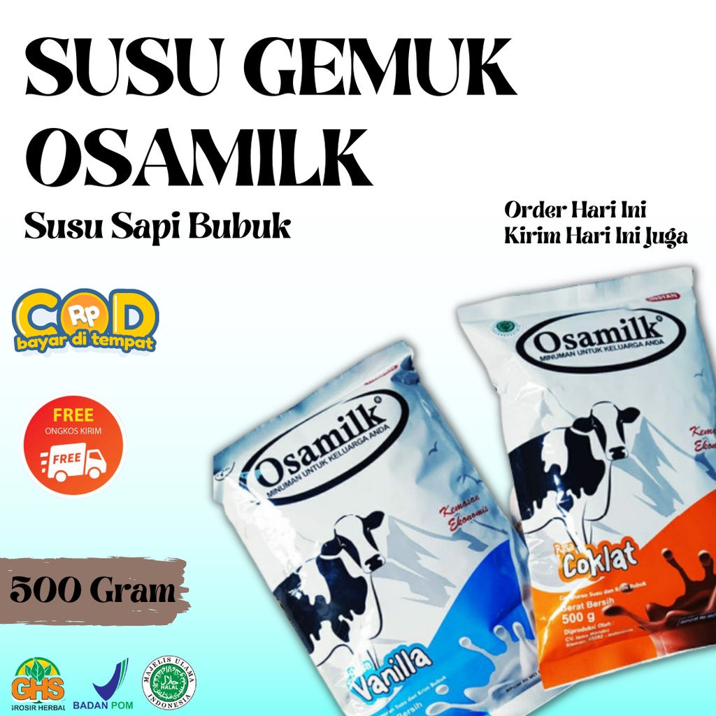 

SUSU OSAMILK 500GR PENGGEMUK BADAN ANAK DAN DEWASA TERLARIS