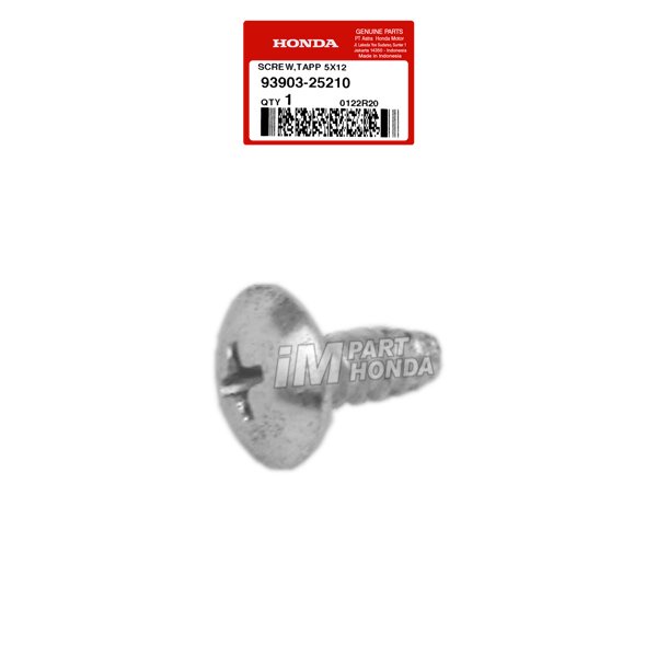 93903-25210 Baut Ulir Drat Kasar Kecil Pendek Screw Tapping 5X12