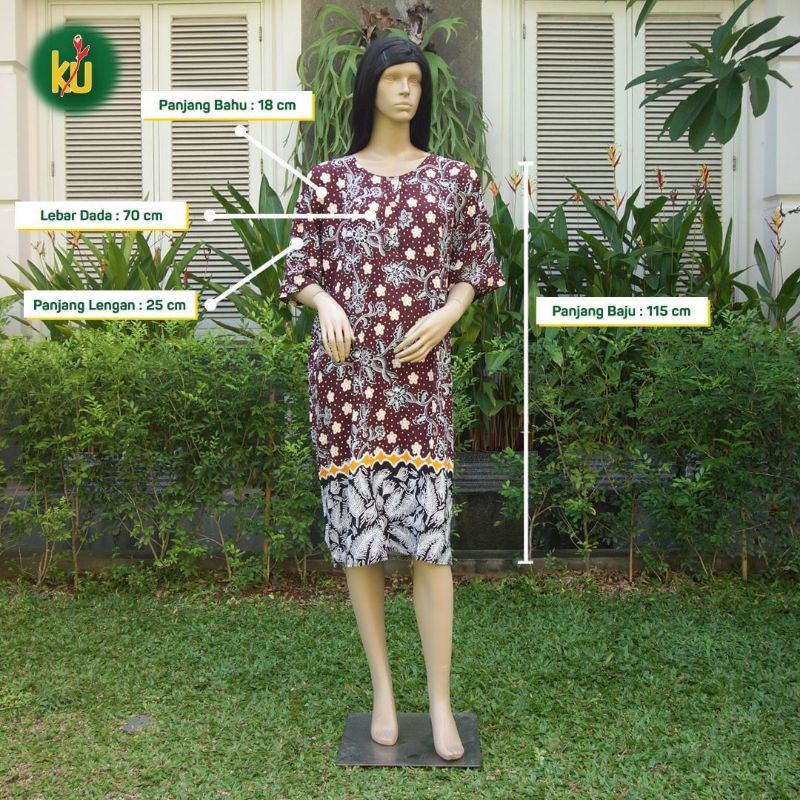 Daster Jumbo 5L Batik Kencana Ungu