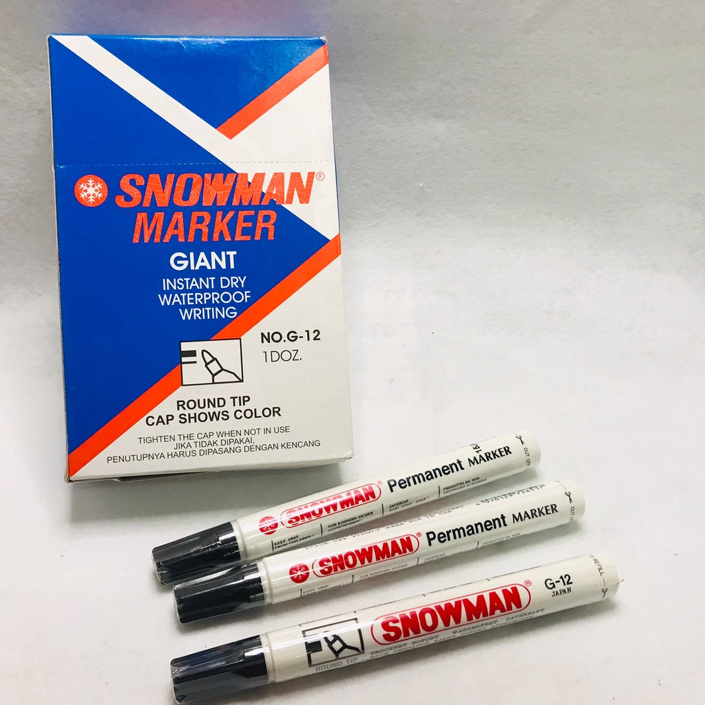 

SPIDOL SNOWMAN PERMANEN HITAM