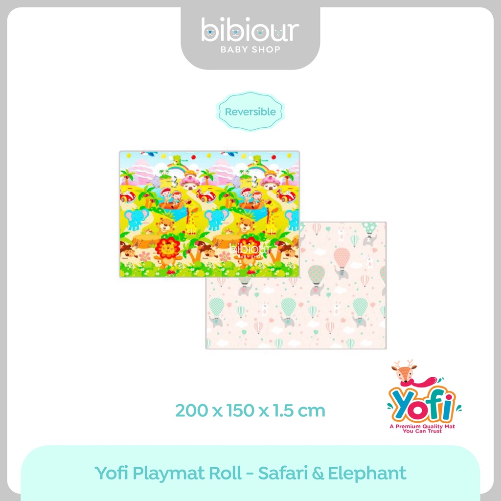 Playmat Yofi Mat Roll - TK202 Safari + Elphant