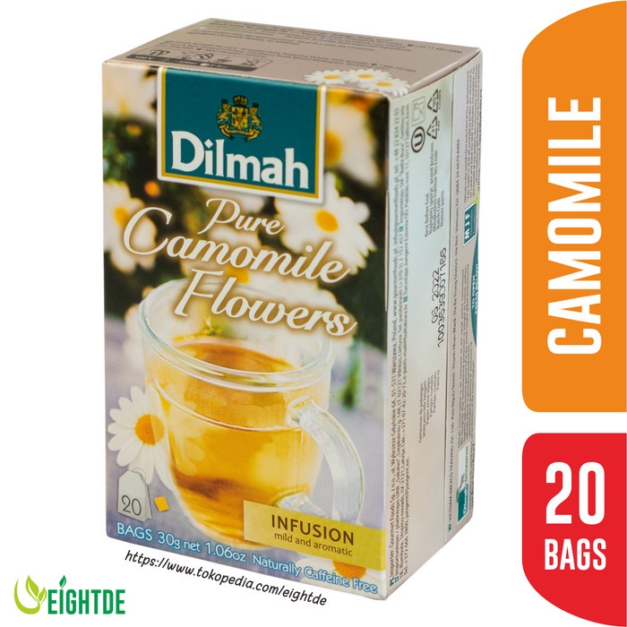

[BEST SELLER] Dilmah Pure Camomile Flowers Tea