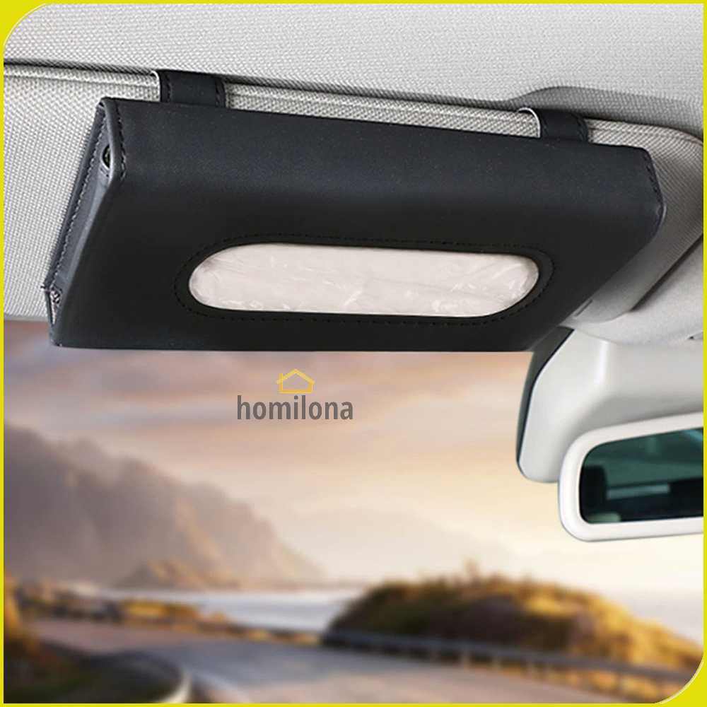 Vorcool Tempat Tisu Mobil Car Sun Visor Hanging Tissue Organizer Case - EA311