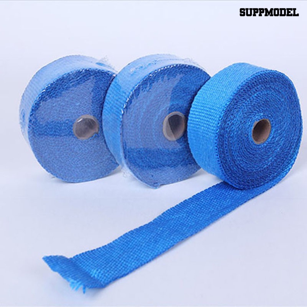 [Auto] Isolasi Bungkus Pipa Knalpot Motor Mobil Strip Tahan Panas Dengan 4ikat Baja