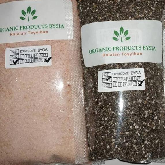

⌅ Paket Hemat Black Chia Mexico 100 gr dan Pink Himalayan Salt 100gr ➱