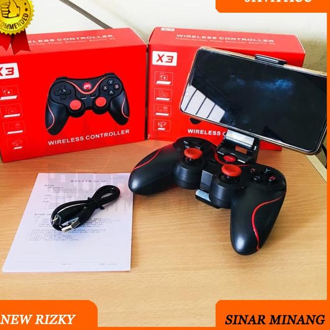 Jual Segera Cek X3 GAMEPAD BLUETOOTH STICK SMARTPHONE HOLDER HP