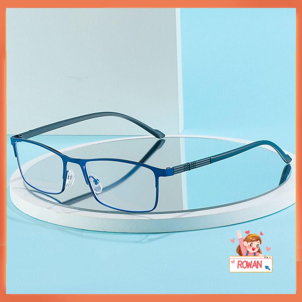 R-flower Myopia Kacamata Wanita Pria Ultra Ringan Full Frame Square Blue Light Blocking