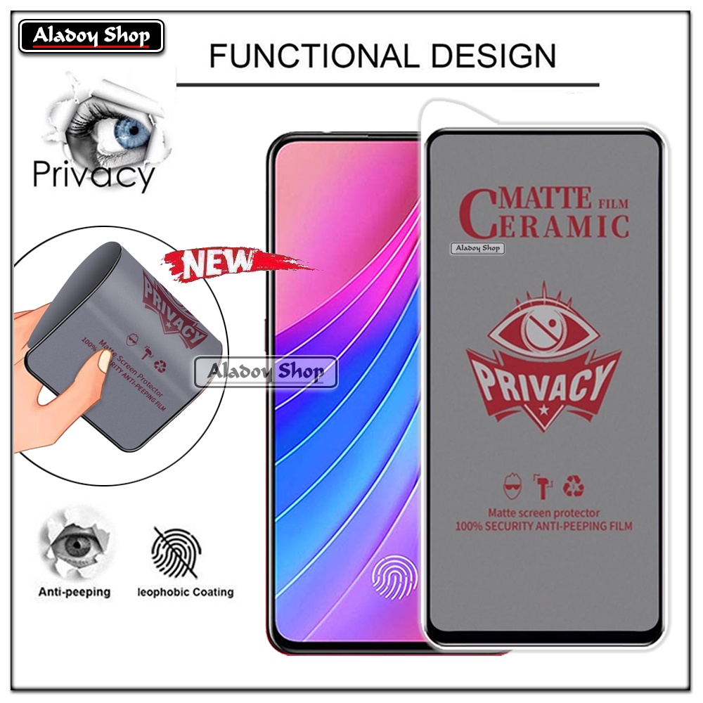 PAKET 2IN1 Anti Gores Privacy Vivo V15 Pro + Tempered Glass Kamera