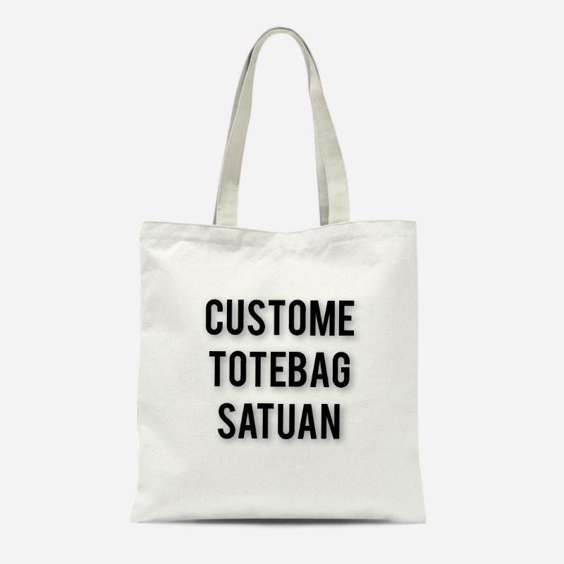 [READY] TOTEBAG KANVAS PAKAI RESLETING CUSTOM UKURAN 30*40