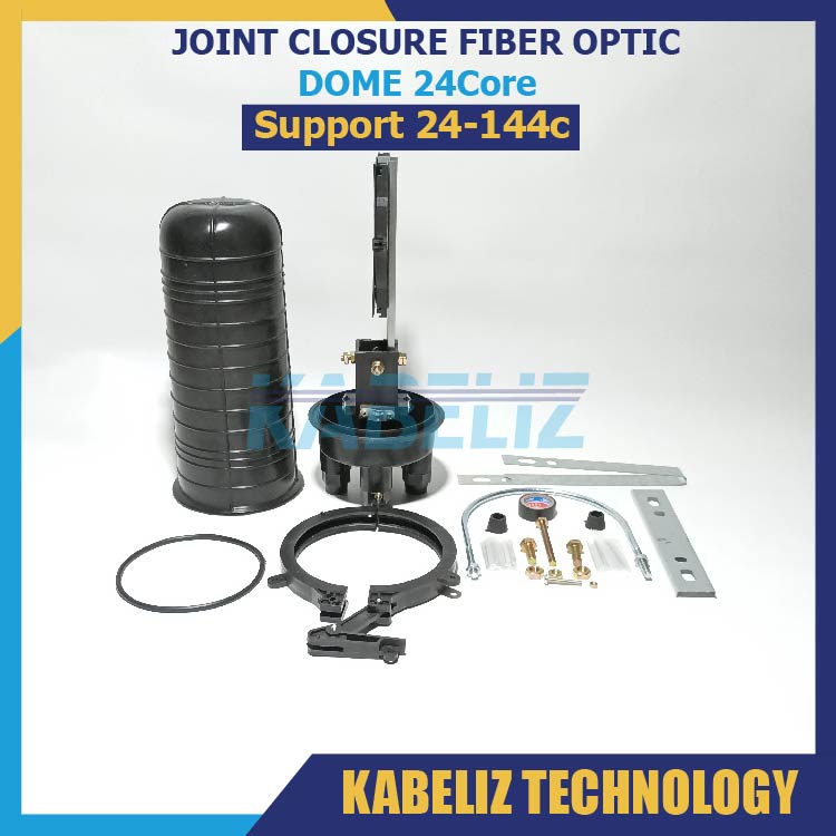 JOINT CLOSURE DOME FIBER OPTIC 24 CORE 24C MURAH JOINT BOX DOME JOIN CLOSURE 24CORE