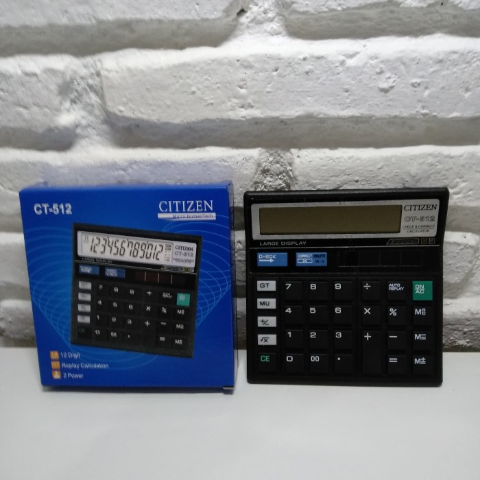 

PROMO SPECIAL Kalkulator Calculator Citizen CT-512 12 Digit