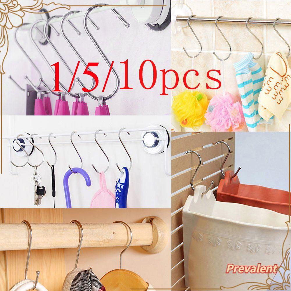 Preva 1/5 /10Pcs Gantungan Hook Kamar Mandi Holder Rak Penyimpanan Dapur Rumah