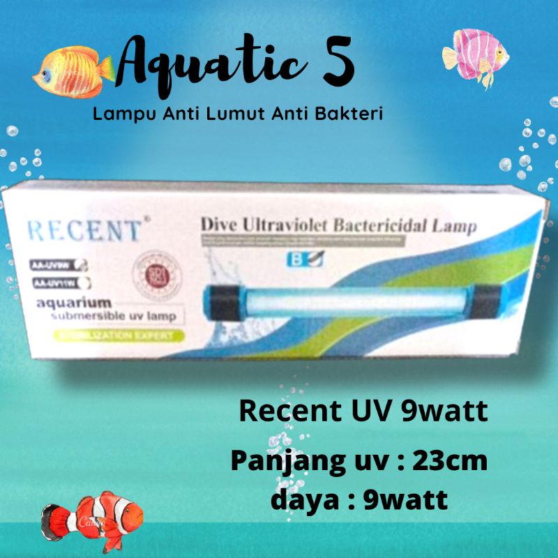 Lampu Anti Lumut Anti Bakteri RECENT UV AA 9WATT