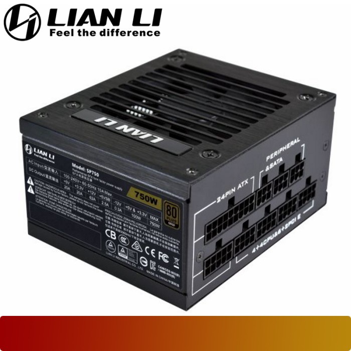LIAN LI SP750 | PSU 750W 80+ Gold Fully Modular SFX - Hitam