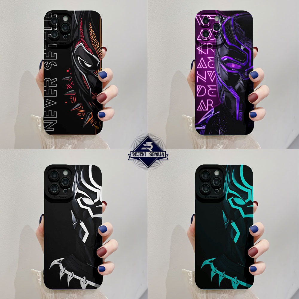 CUSTOM CASE SOFTCASE SILIKON PROCAMERA BLACK PANTHER CUSTOM VIVO Y12 Y15 Y17 Y16 Y12S Y20 Y21S Y91 Y