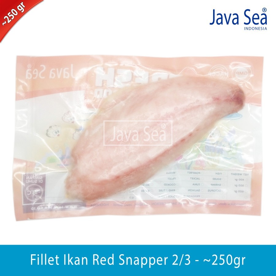 

Fillet Ikan Red Snapper 2/3 pack 200-300gr JAVA SEA