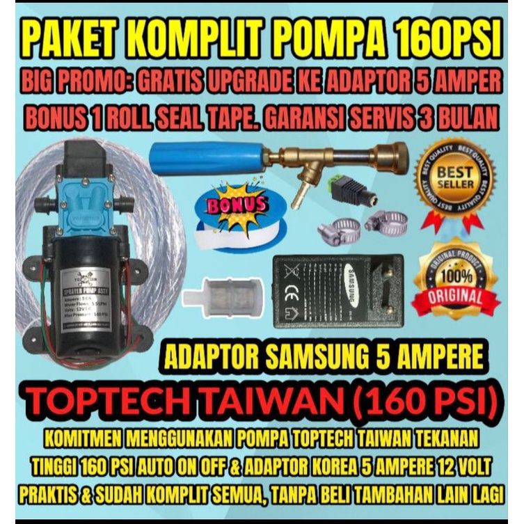 (TEKANAN 160 PSI) ALAT CUCI MOTOR AC MOBIL SCREEN SABLON BERKUALITAS POMPA MESIN STEAM MINI PORTABLE TERMURAH M