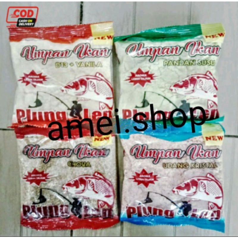 Umpan Pancing Plung Lep Pandan Susu Choya D13 + vanila Udang Kristal Umpan Ikan Plung Lep Banyak aro