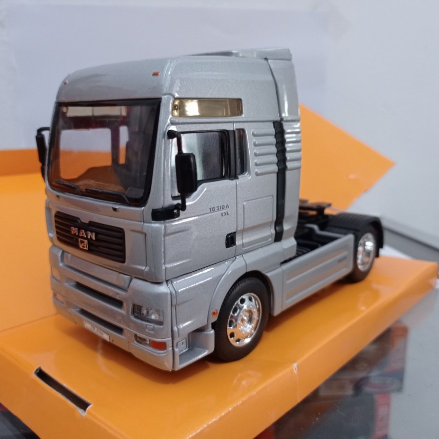 Ready Diecast truk Man TG510A miniatur Head truk kontainer welly 1:32 Terbaru