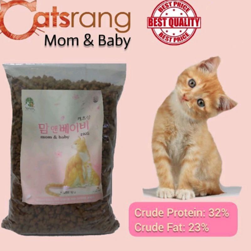 makanan kucing catsrang mom n baby 1kg