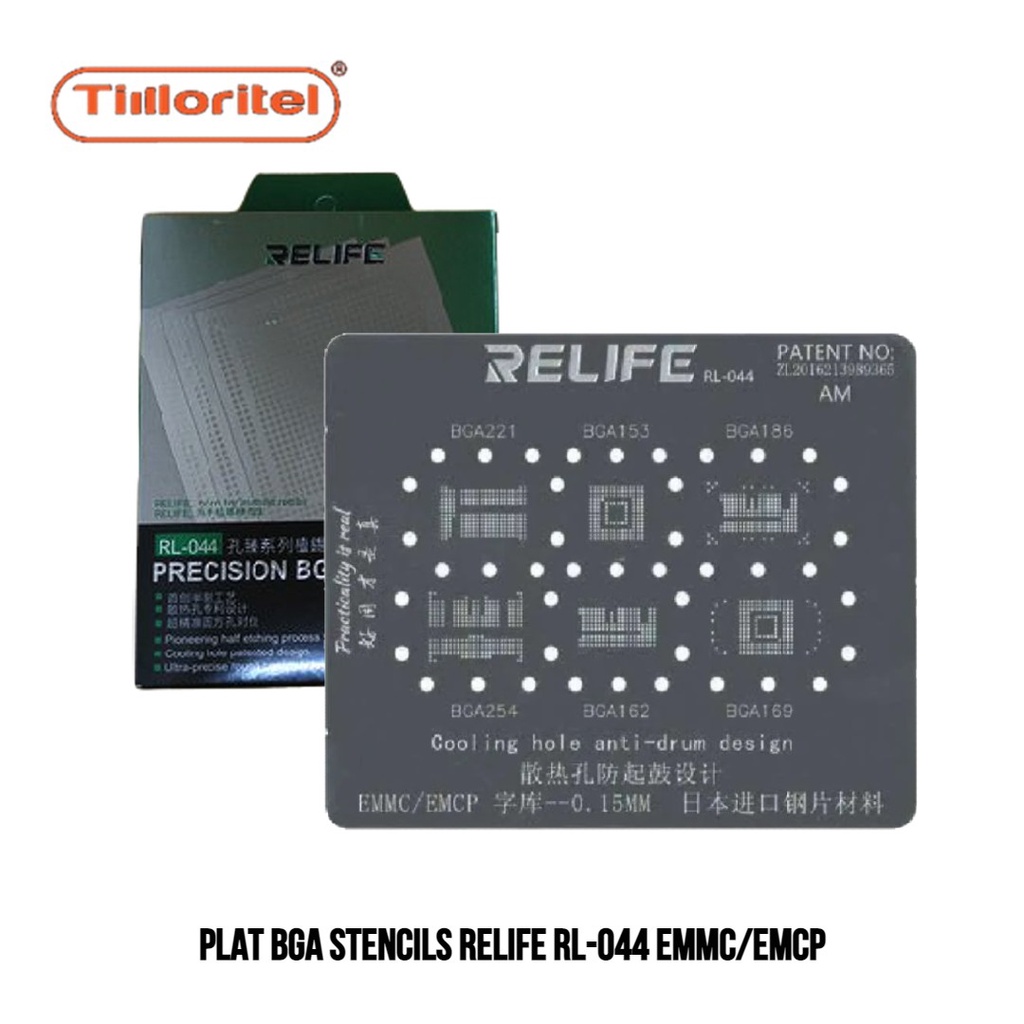 PLAT BGA STENCILS RELIFE RL-044 EMMC/EMCP
