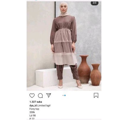 PRELOVED NEW FONY TOP BY DYA ID