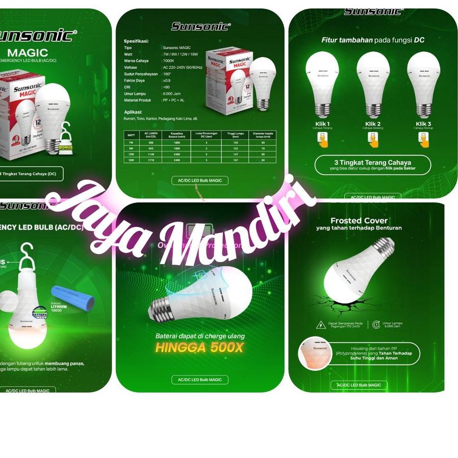 ン Led Surya Magic 9 12 18 Surya Emergency 9W 12W 18W Led Emergency Murah Magic Surya 9 12 18 W Watt 