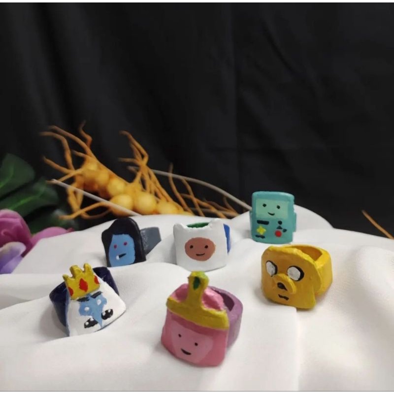 clay rings / cincin clay / clay rings kartun / clay rings air dry