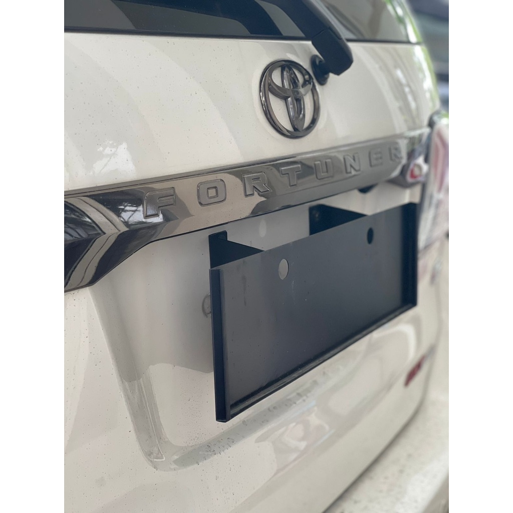 Frameless Licence Plate Dudukan Plat Mobil Pejabat TNI Polri Tanpa Bor Stainless Steel