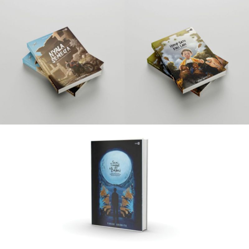 buku populer farah qonita edisi buku motivasi islami nyala semesta hidup satu kali lagi seni tinggal