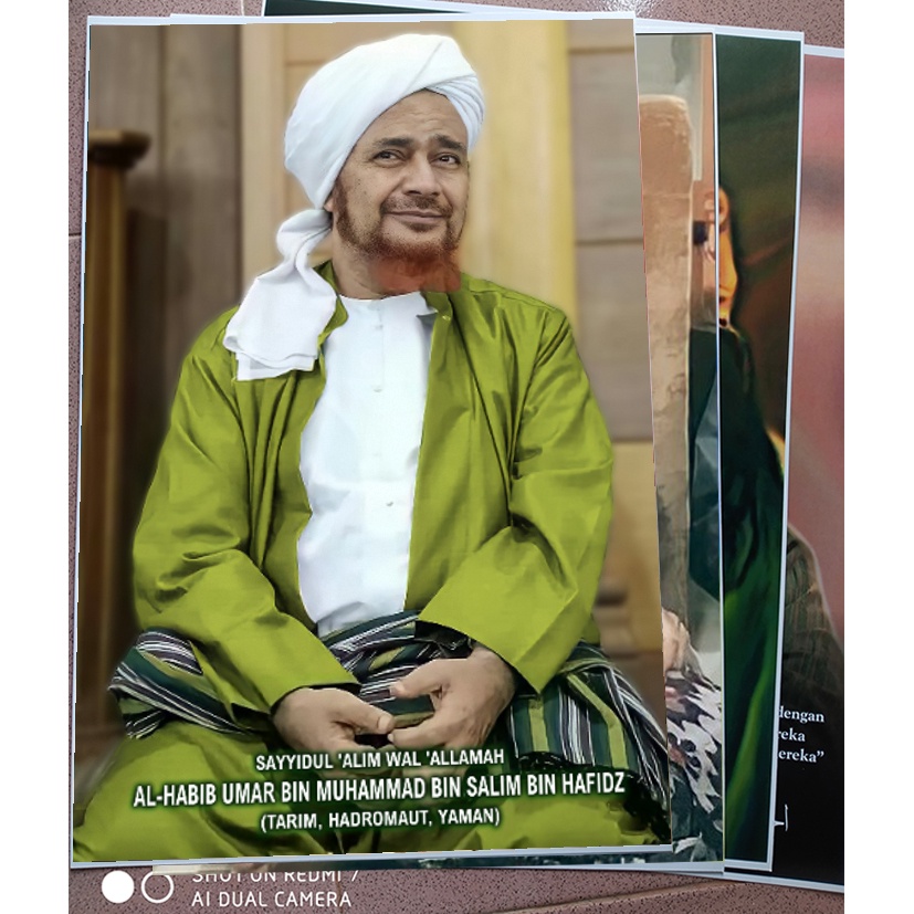 POSTER JUMBO  HABIB UMAR BIN HAFIDZ LUSTER UV AWET ANTI GORES