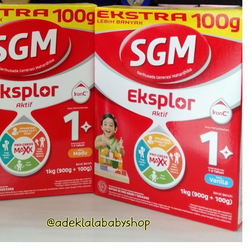 

11.11✔️SGM Eksplor 1+ MADU/VANILA 900 gram|KD4