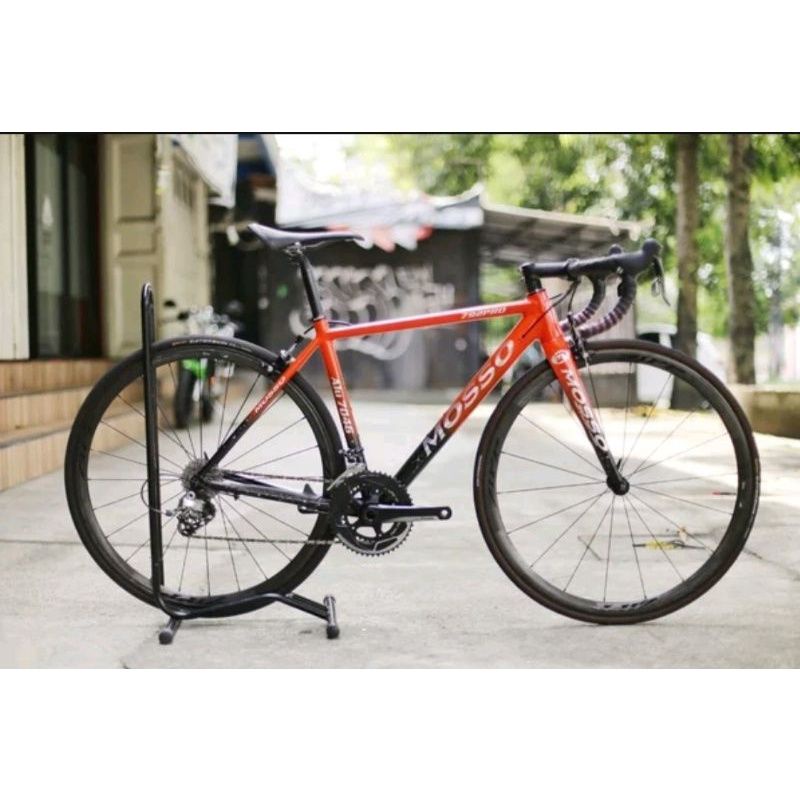 FRAME MOSSO 792PRO SIZE UKURAN 470MM 47CM . RANGKA SEPEDA ROADBIKE MOSO 792 PRO 47 CM 470 MM WARNA HITAM MERAH BLACK RED