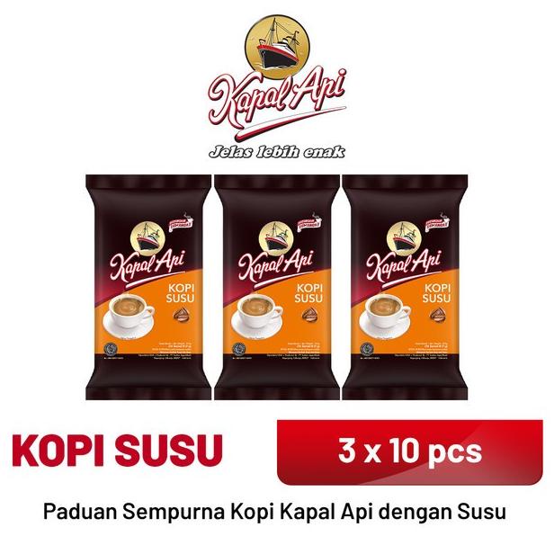 

KAPAL API Kopi Susu 3 Pack (10 x 31 gr)