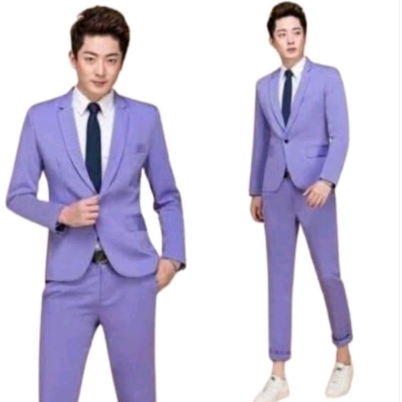 Setelan Jas Blazer Pria/Setelan Jas Kerja Pria/Setelan Blazer Pria