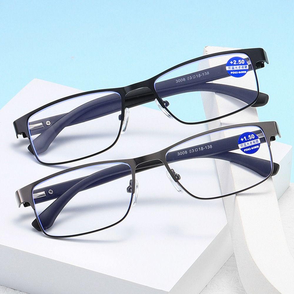 Lily Business Kacamata Baca Pria Wanita Frame Simple Vintage Anti-Blue Light