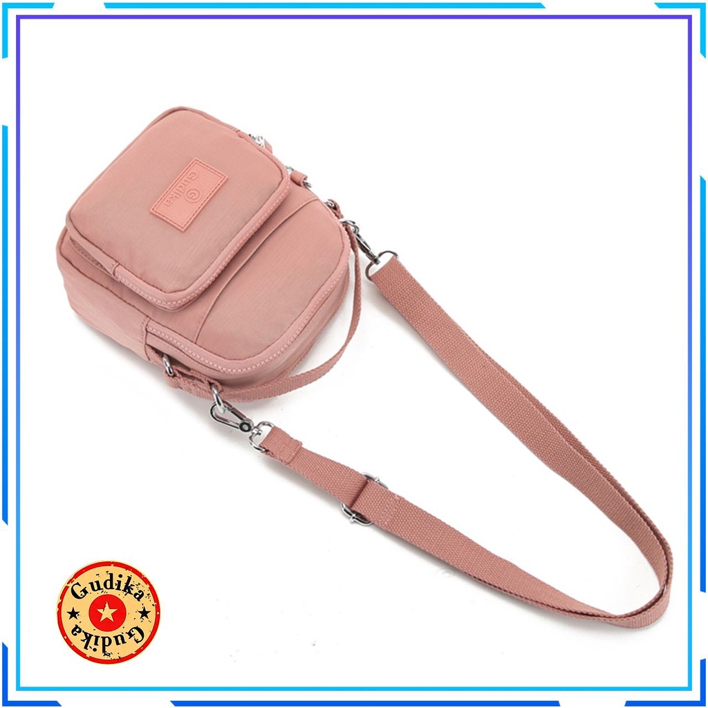 PROMO GUDIKA Bag 5145 - Tas Fashion Branded Ori Selempang bahu Cewek Kekinian Wanita Import Korea Original Terbaru Bahan Nilon Anti Air Waterproof