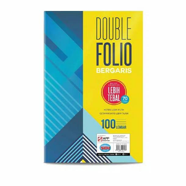 

BISA COD Kertas Double Folio Garis Sidu 100 Lembar