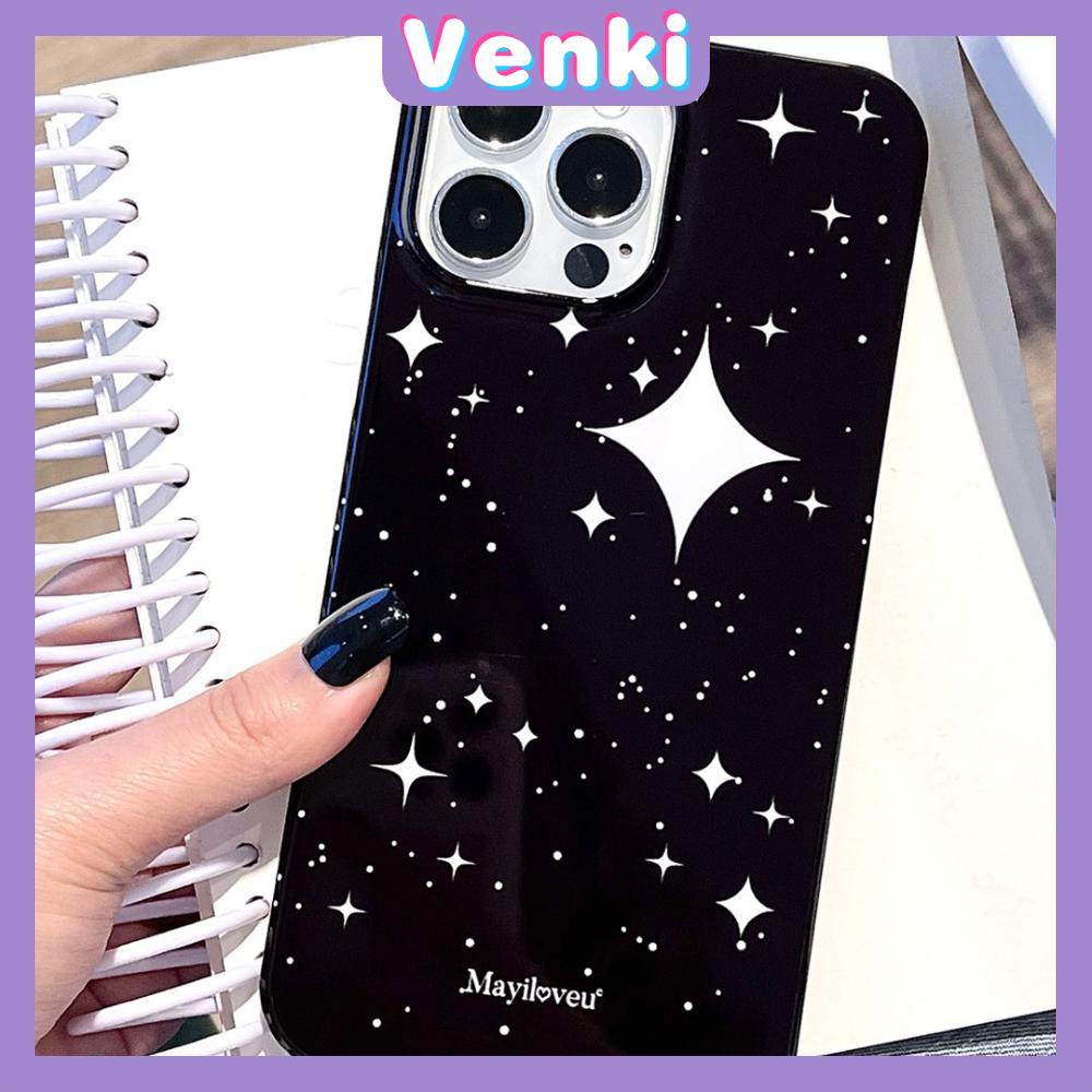 Case iPhone 14 Pro Max Soft TPU Candy Case Twinkling Star Glossy Black Case Camera Protection Shockproof For iPhone 13 12 11 Plus Pro Max 7 Plus X XR