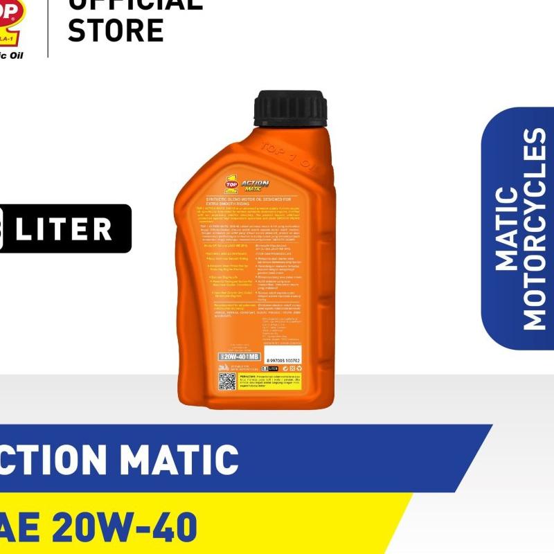 OLI TOP1 TOP 1 SCOOTER ACTION MATIC 800ML 20W40 ORIGINAL TOP 1 800ML