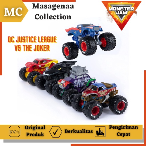 Mainan Maenan Mobil Mobilan Monster Moster Jam Trucks Truck Truk Besar Diecast DC League VS Joker Ba